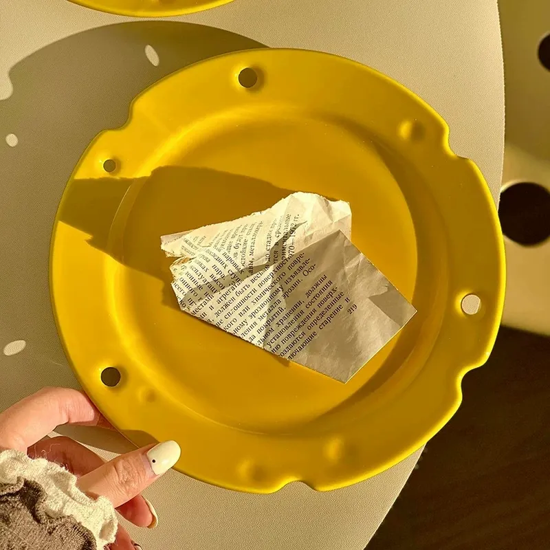 Glossy Cheese Plate Breakfast Plate tableware view 3