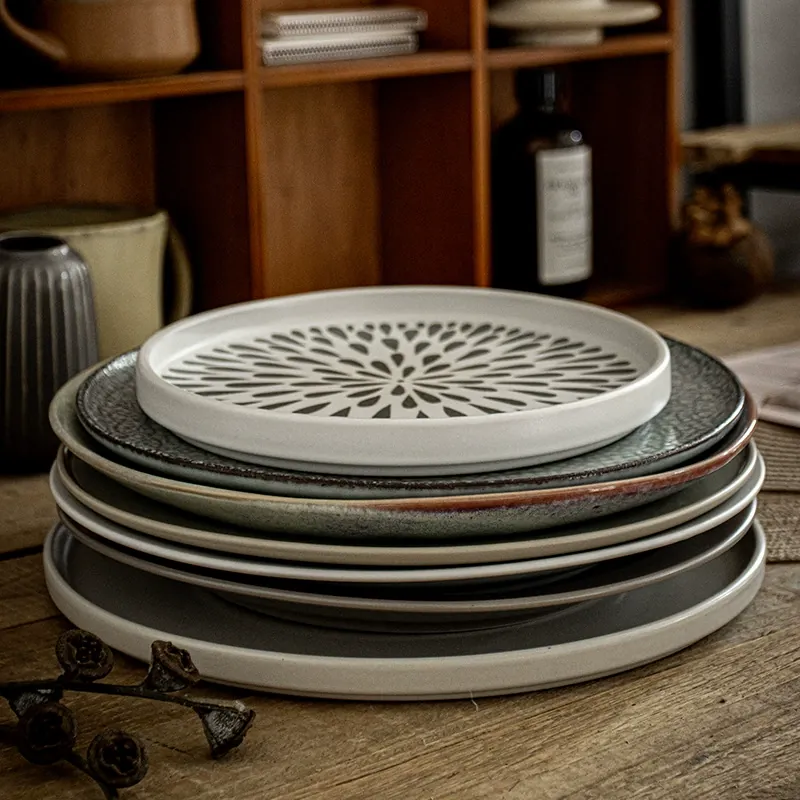 Vintage Ceramic Steak Plate tableware view 2
