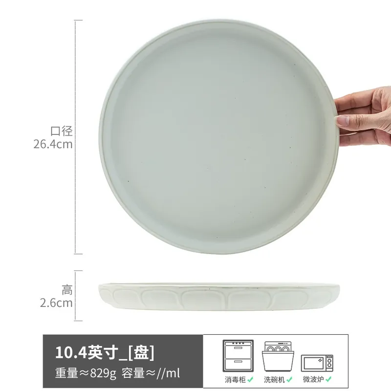 Vintage Ceramic Steak Plate tableware view 9