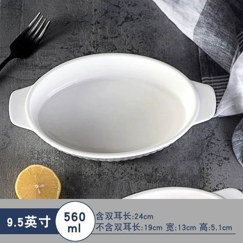 Plat de cuisson ovale en céramique tableware view 6
