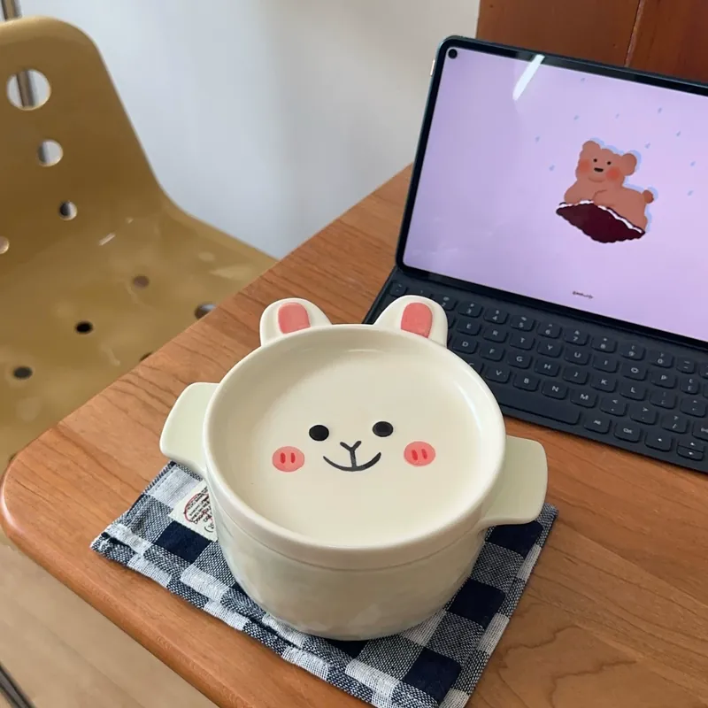 곰 국수 그릇 (뚜껑 포함) tableware view 4