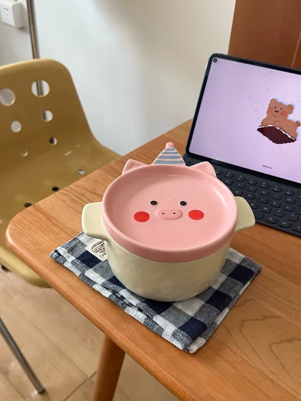 곰 국수 그릇 (뚜껑 포함) tableware view 6
