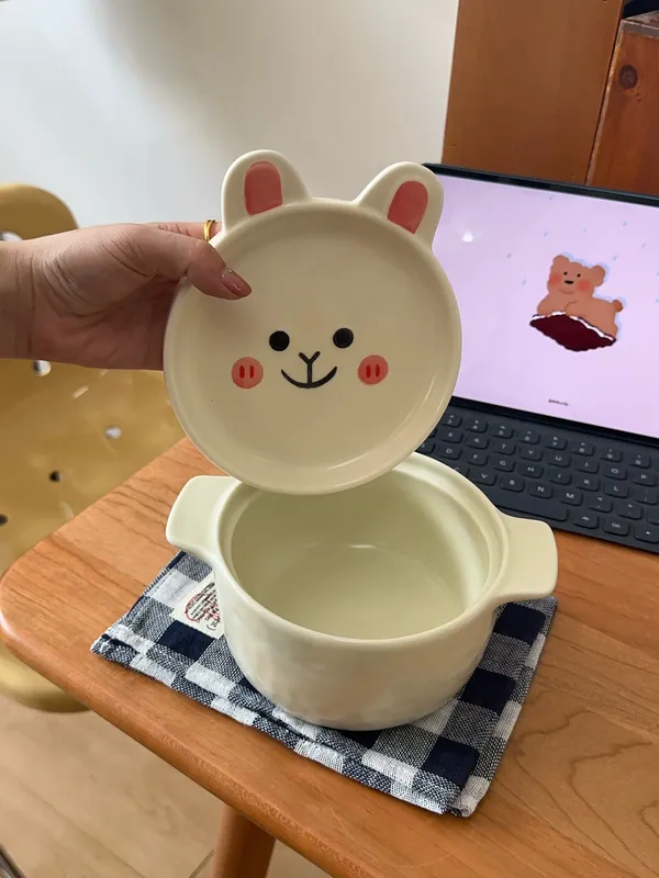 곰 국수 그릇 (뚜껑 포함) tableware view 8