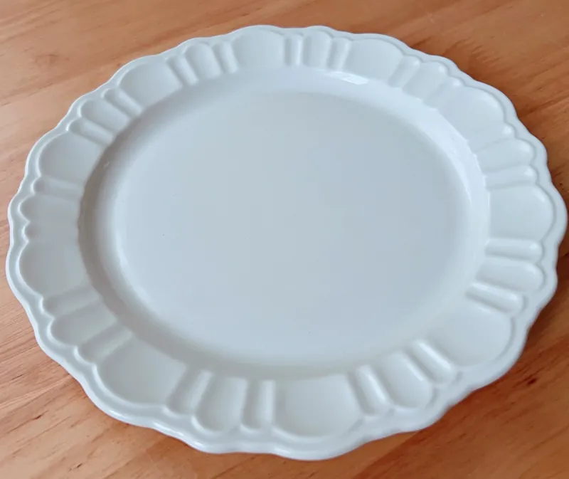 Japanese Vintage Relief Petal Plate tableware view 6