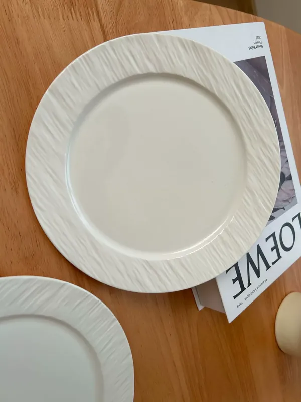 طبق ستيك بملمس الحجر tableware view 2