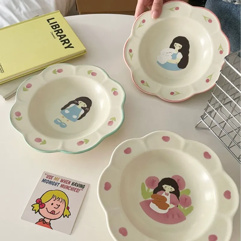 Tulip Girl Plate