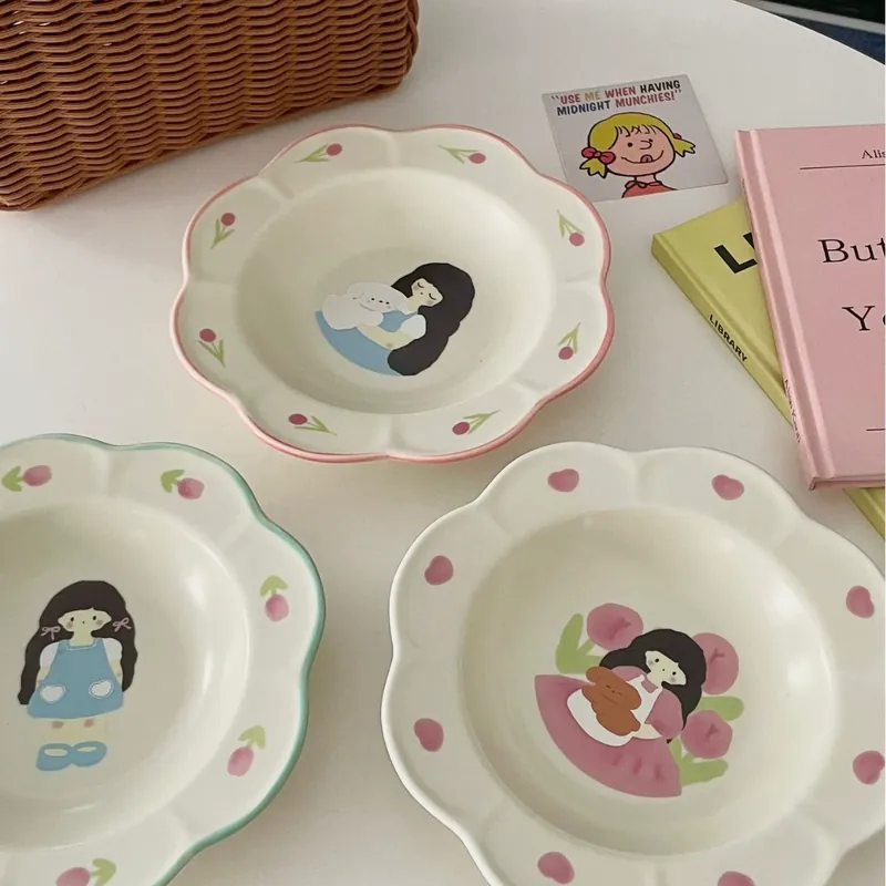 튤립 걸 플레이트 tableware view 2