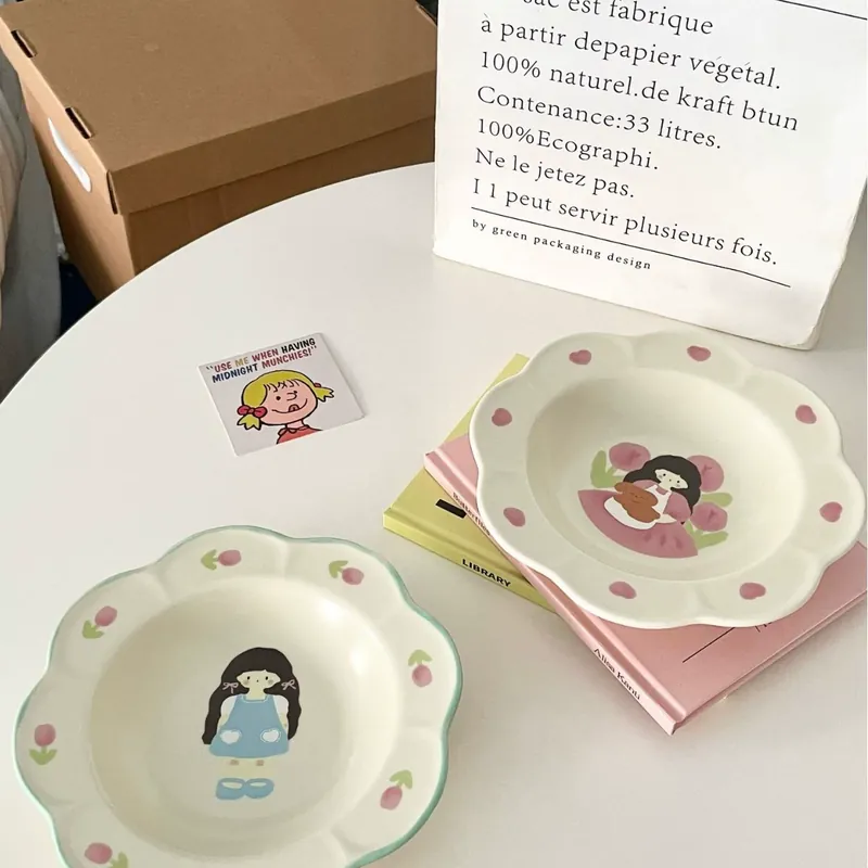 튤립 걸 플레이트 tableware view 4