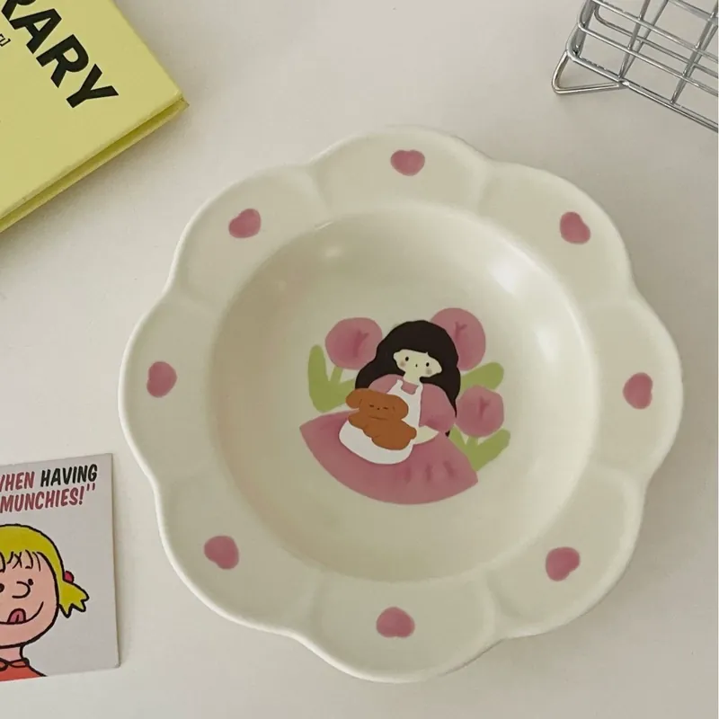 튤립 걸 플레이트 tableware view 6