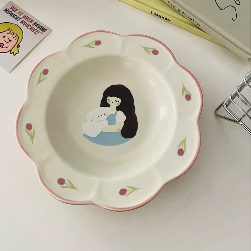 튤립 걸 플레이트 tableware view 7
