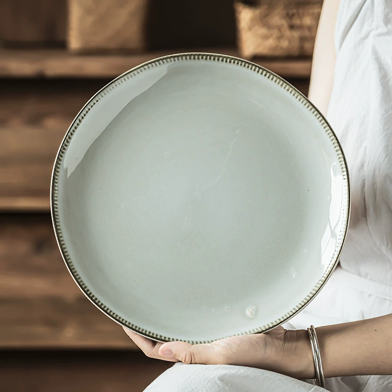 Vintage Ceramic Dinner Plate tableware view 2