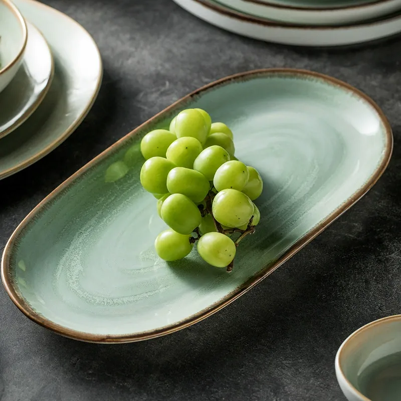 Green Gradient Dinnerware Set tableware view 2