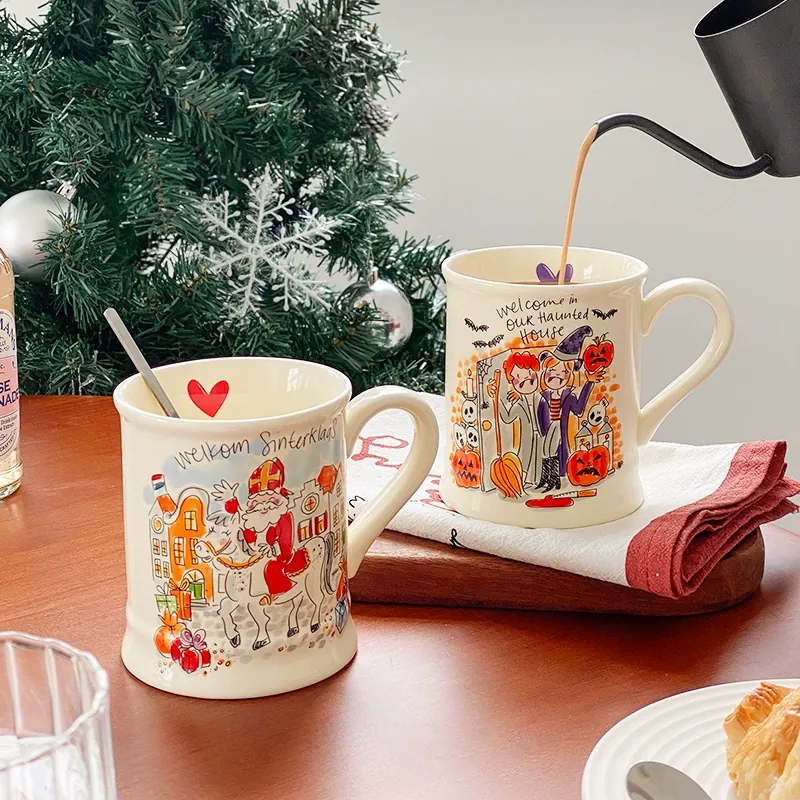 Mug de Noël en céramique avec anse