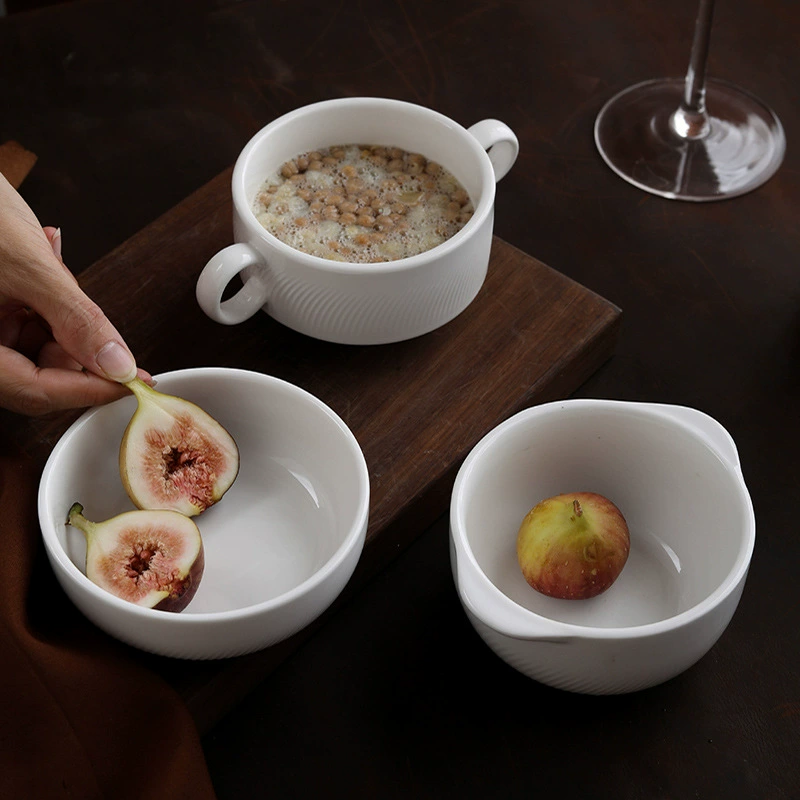 Nordic Ceramic Rice Bowl tableware view 4