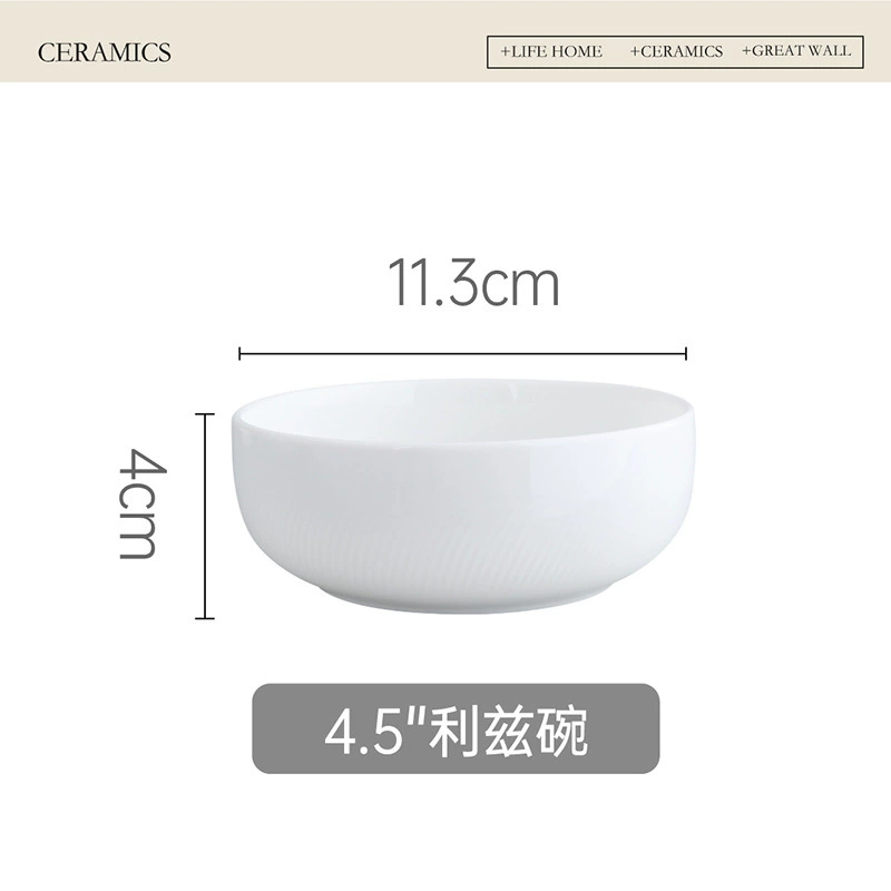 Nordic Ceramic Rice Bowl tableware view 9