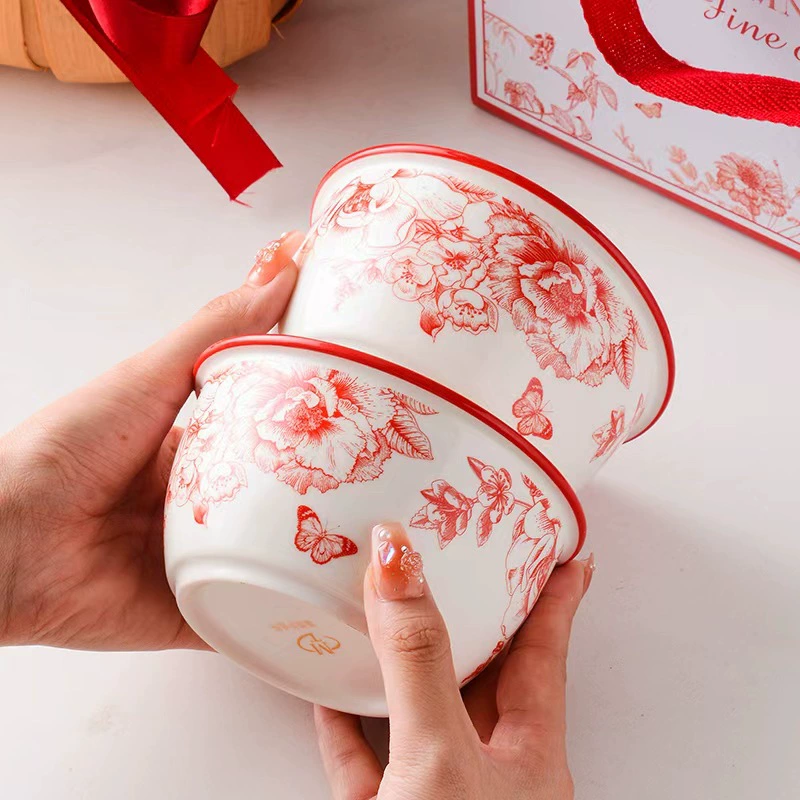Conjunto de jantar tradicional chinês de cerâmica tableware view 3