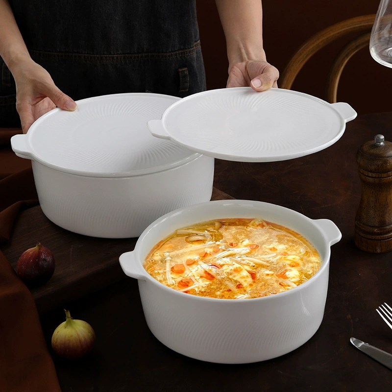 Ceramic Soup Pot with Lid
