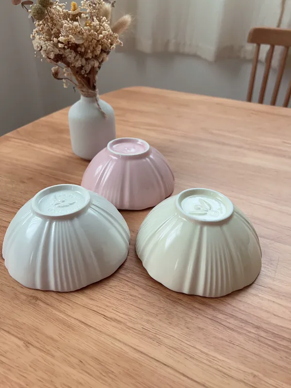 도자기 국수 볼 tableware view 3