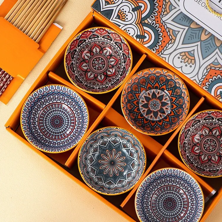 Bohemian Porcelain Bowl Gift Set