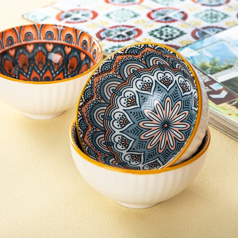 طقم وعاء خزفي بوهيمي كهدية tableware view 3