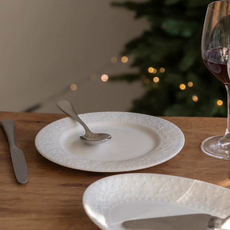 Christmas Relief Dessert Plate tableware view 2