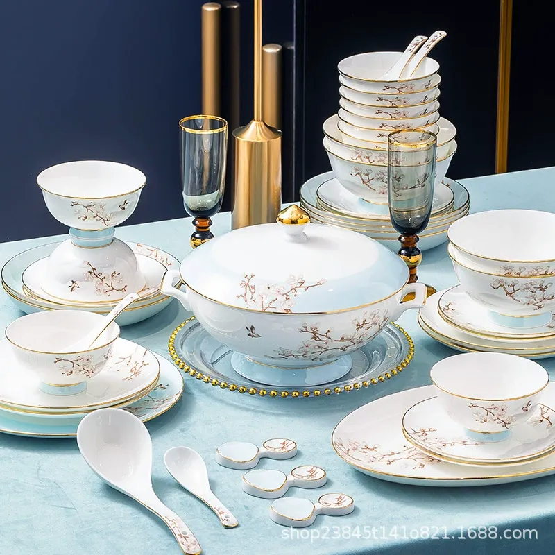 Chinese Bone China Rice Bowl tableware view 3