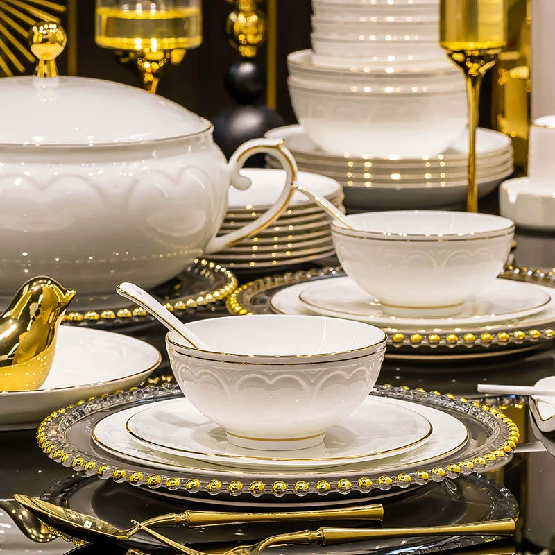 Embossed Ceramic Bowl tableware view 2