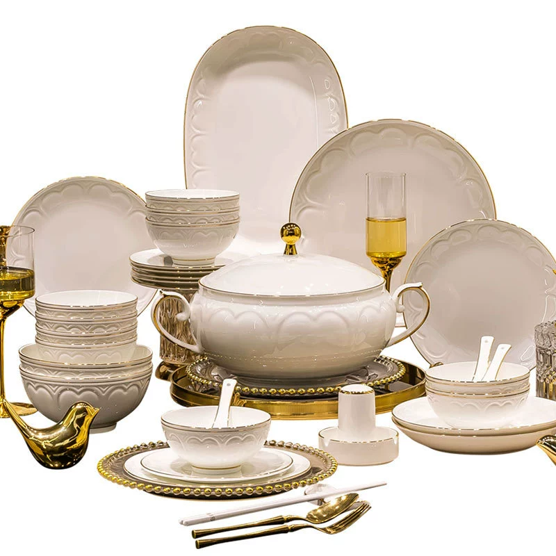 Embossed Ceramic Bowl tableware view 5