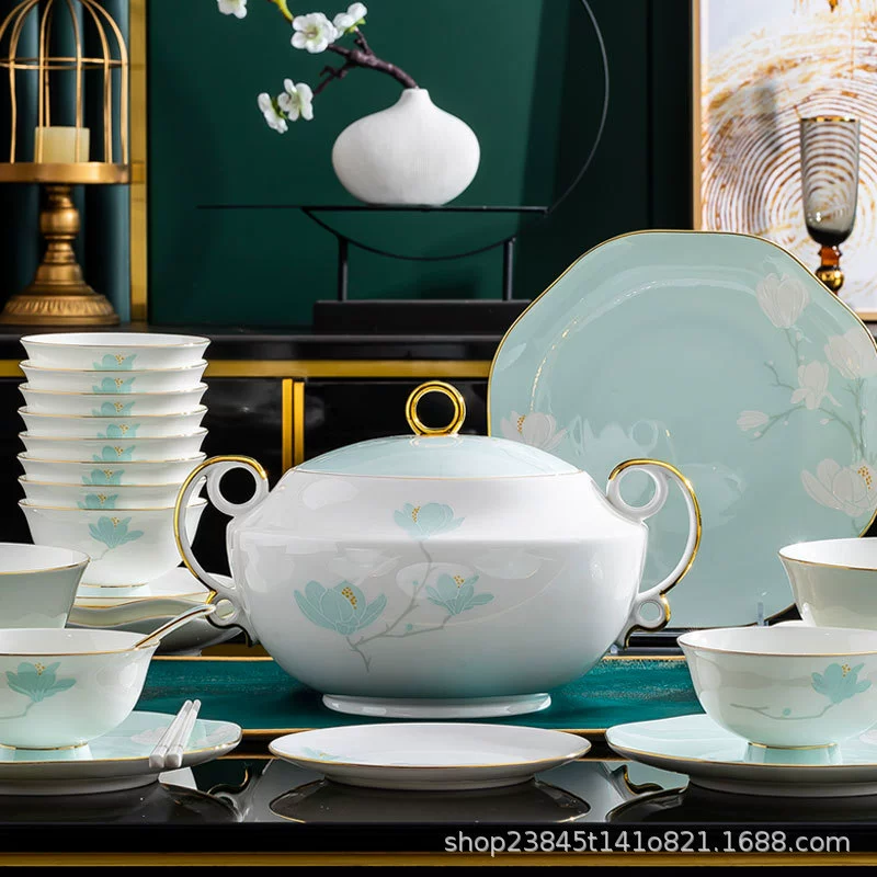 목련 본차이나 밥그릇 tableware view 2