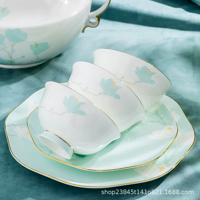 목련 본차이나 밥그릇 tableware view 3