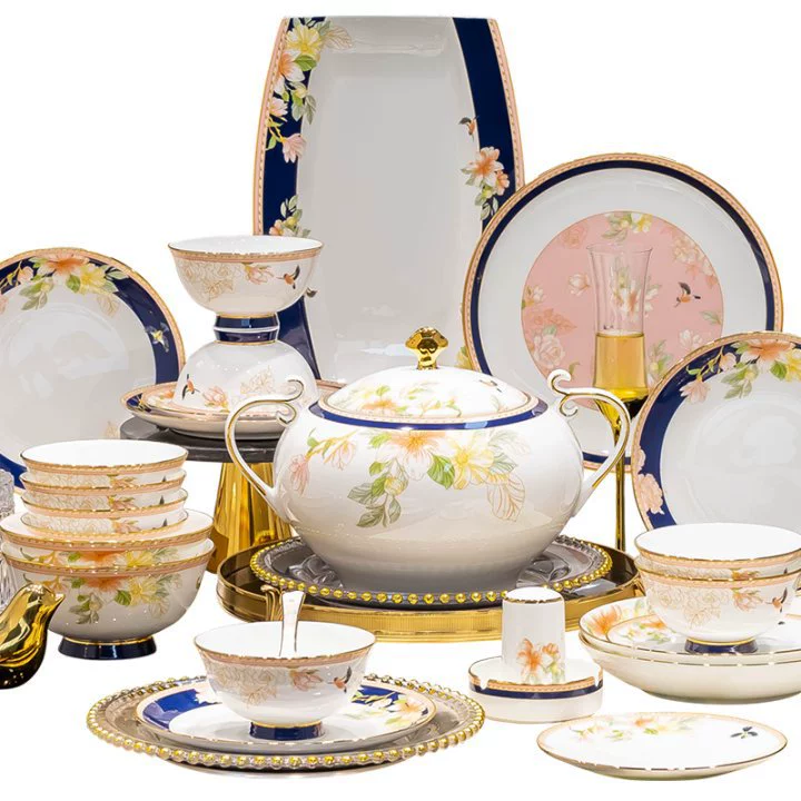 Ensemble bol et assiette en porcelaine tableware view 5