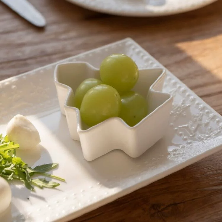 Ceramic Snack Plate with Christmas Tree
