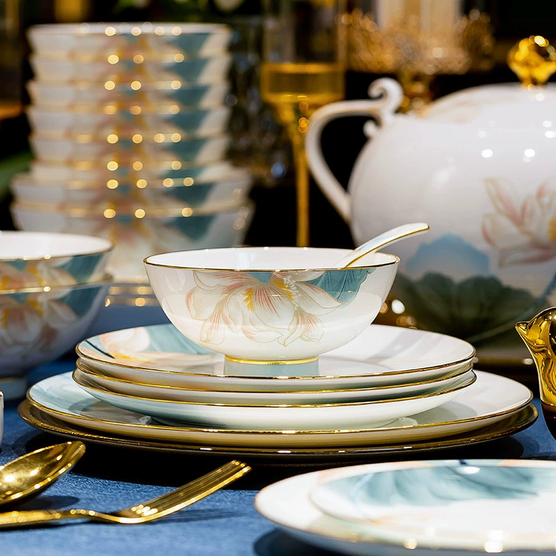 Lotus Bone China Dinnerware Set