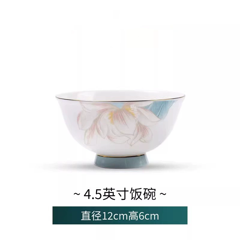 연꽃 본차이나 식기 세트 tableware view 7