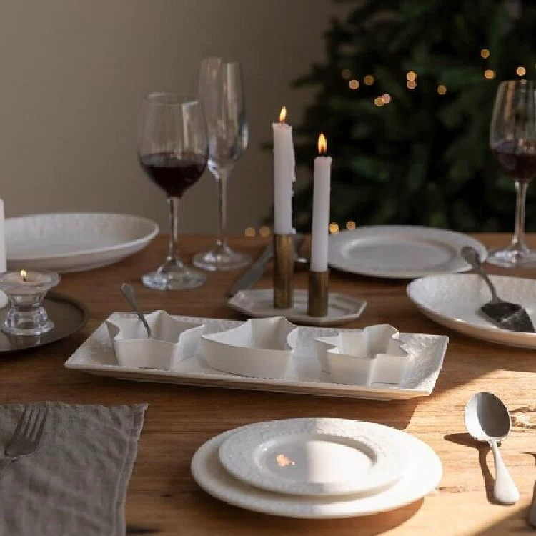 프렌치 릴리프 사각 디저트 접시 tableware view 4
