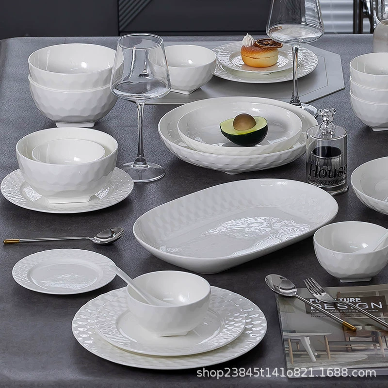 Bol sur pied en porcelaine osseuse tableware view 3