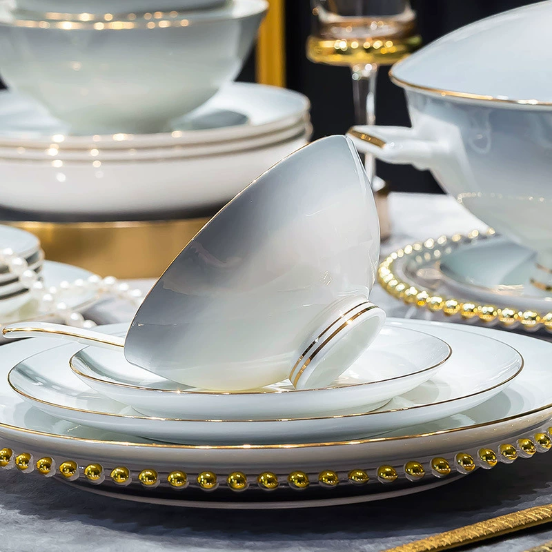 طقم أطباق من البورسلين عصري tableware view 2