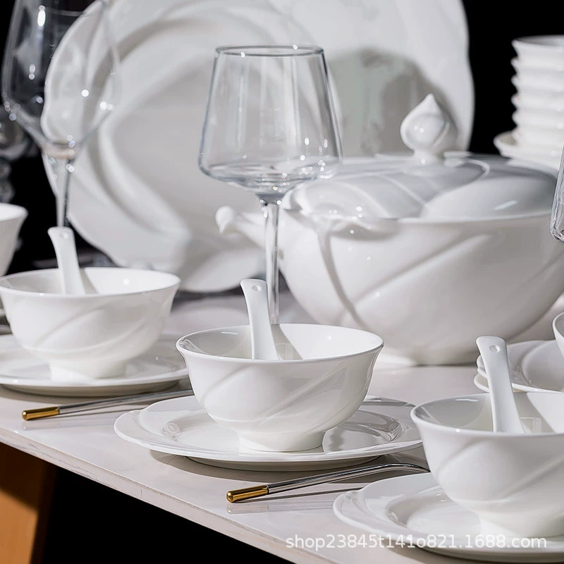 본차이나 높은 굽 그릇 tableware view 4
