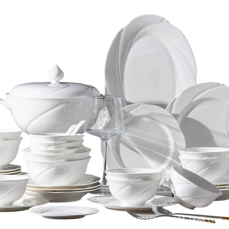 본차이나 높은 굽 그릇 tableware view 5