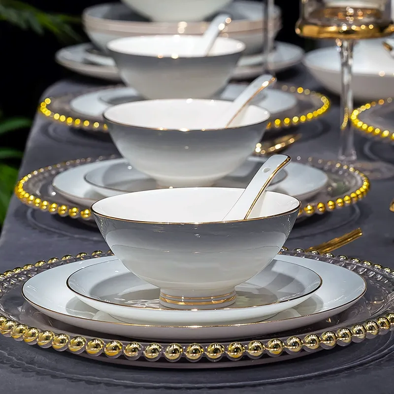 Nordic Bone China Dinnerware Set tableware view 2