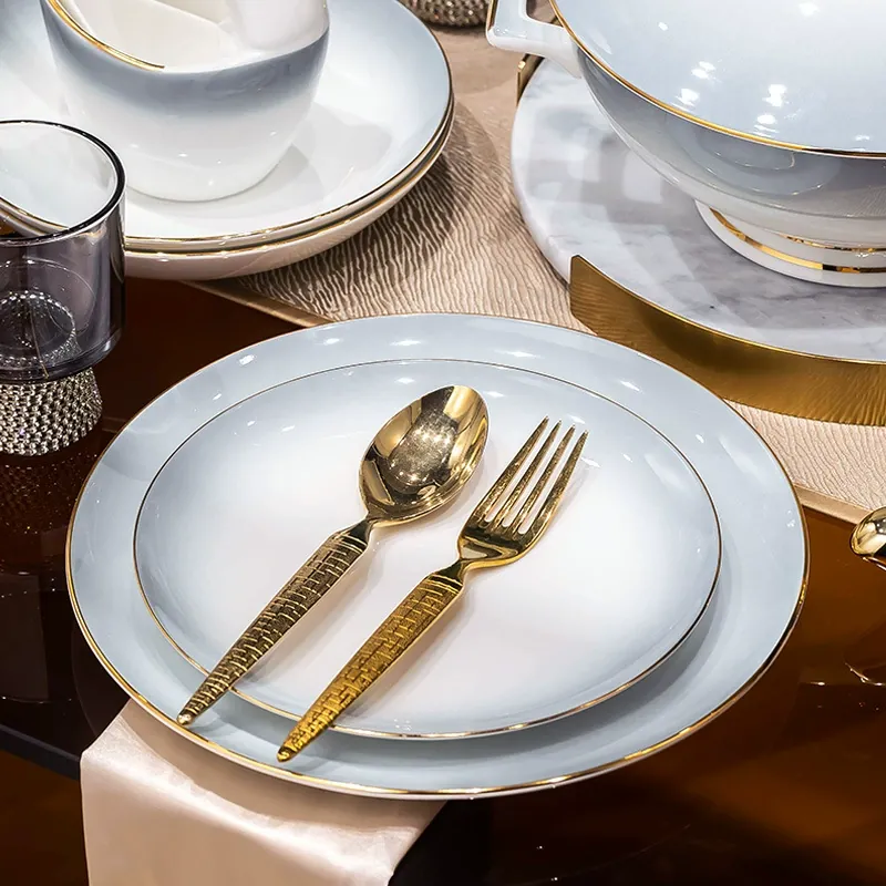 Nordic Bone China Dinnerware Set tableware view 4