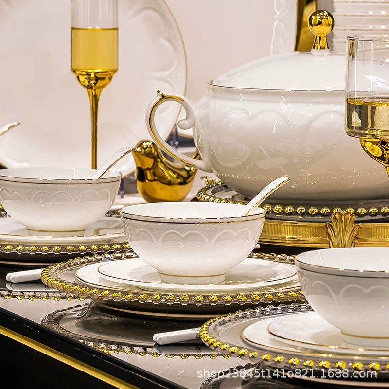 Bone China Dinnerware Set tableware view 2