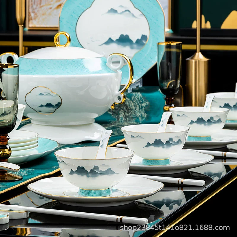 Bone China Dinnerware Set tableware view 2