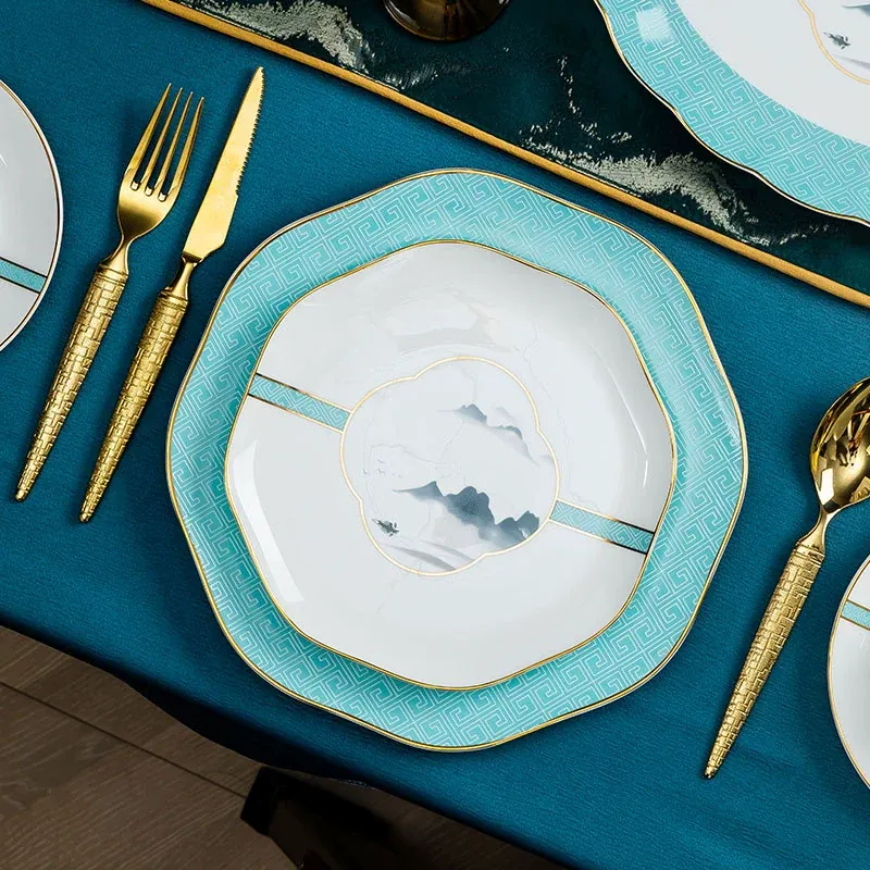Ensemble de vaisselle en porcelaine de style chinois tableware view 3