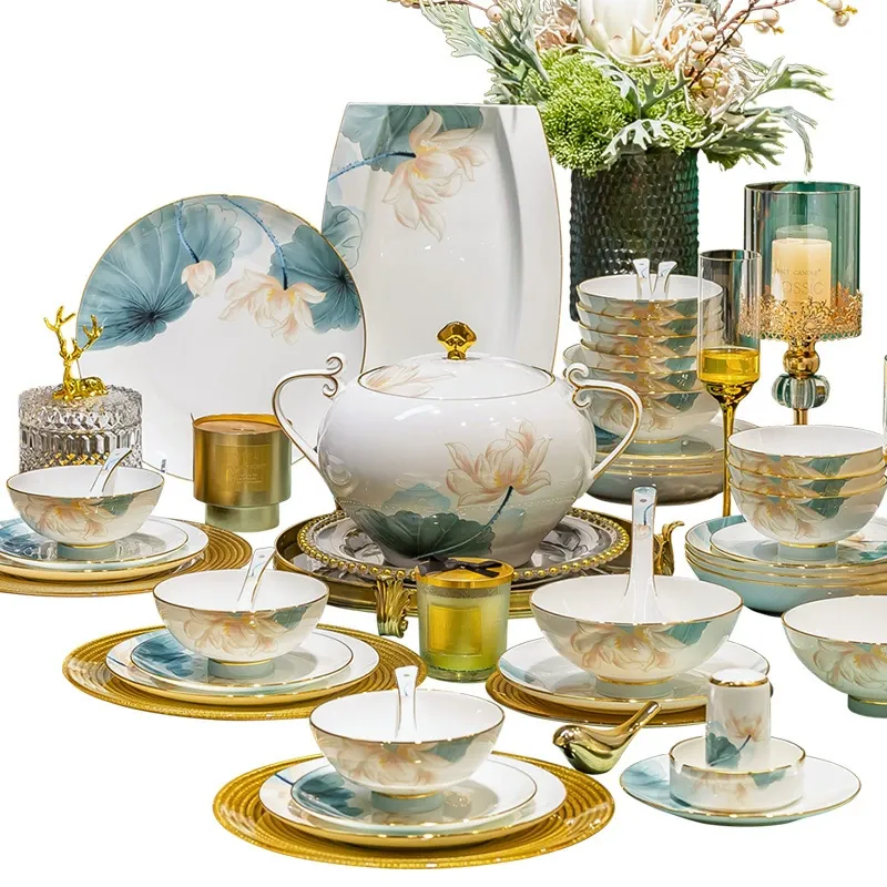 각도기 볼 포함 본차이나 식기 세트 tableware view 5