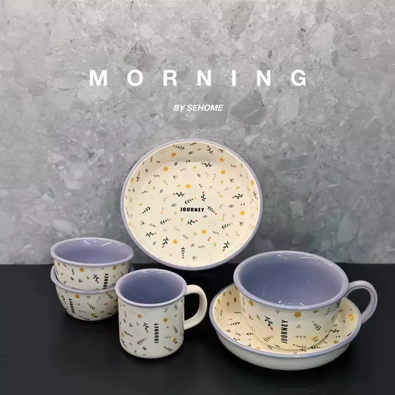 Porcelain Tableware Set with French Design
