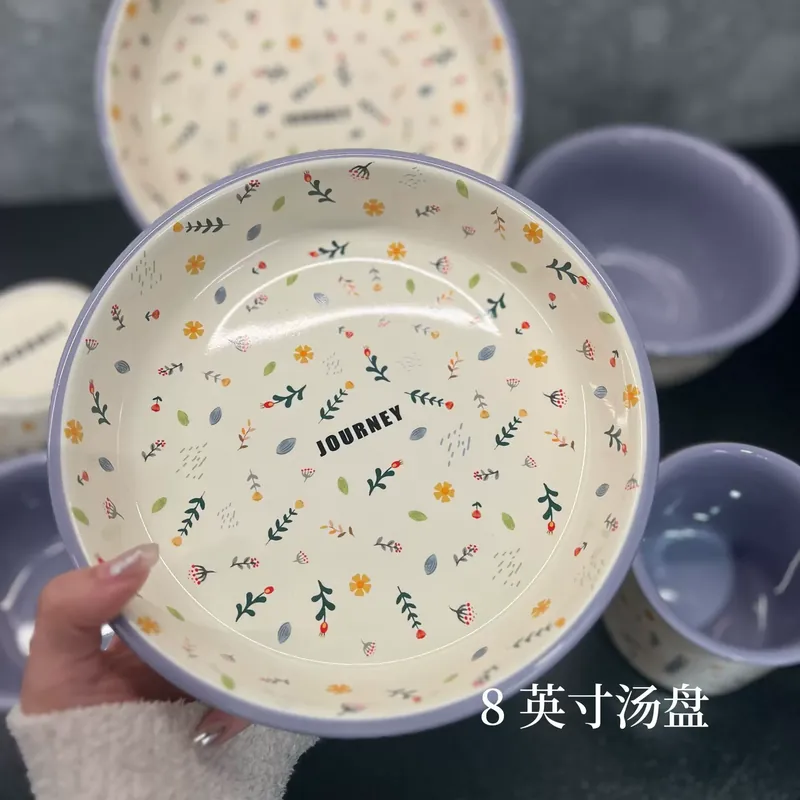 طقم أدوات مائدة من البورسلين بتصميم فرنسي tableware view 7