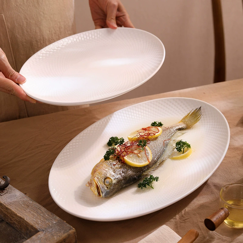 Oval Ceramic Fish Plate