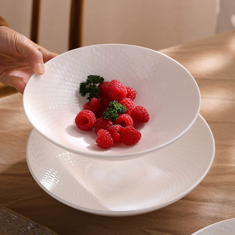 Solid Color Ceramic Pasta Plate tableware view 2