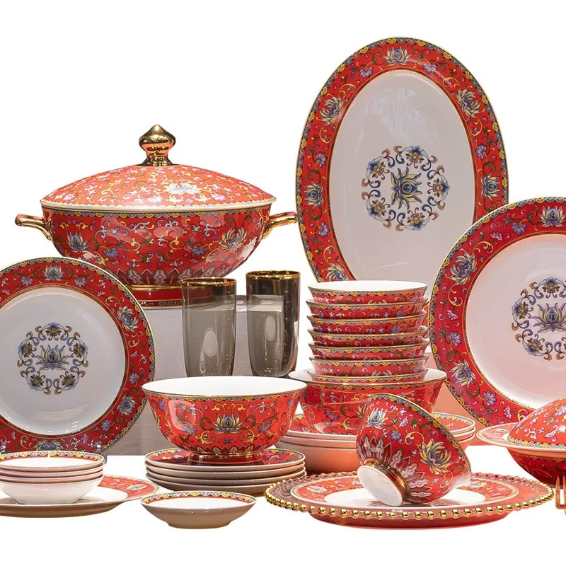 Enamel Ceramic Bowl and Plate tableware view 5
